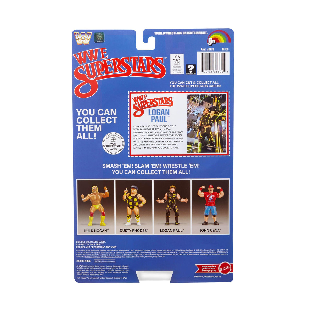 LJN WWE Superstars Logan Paul Action Figure