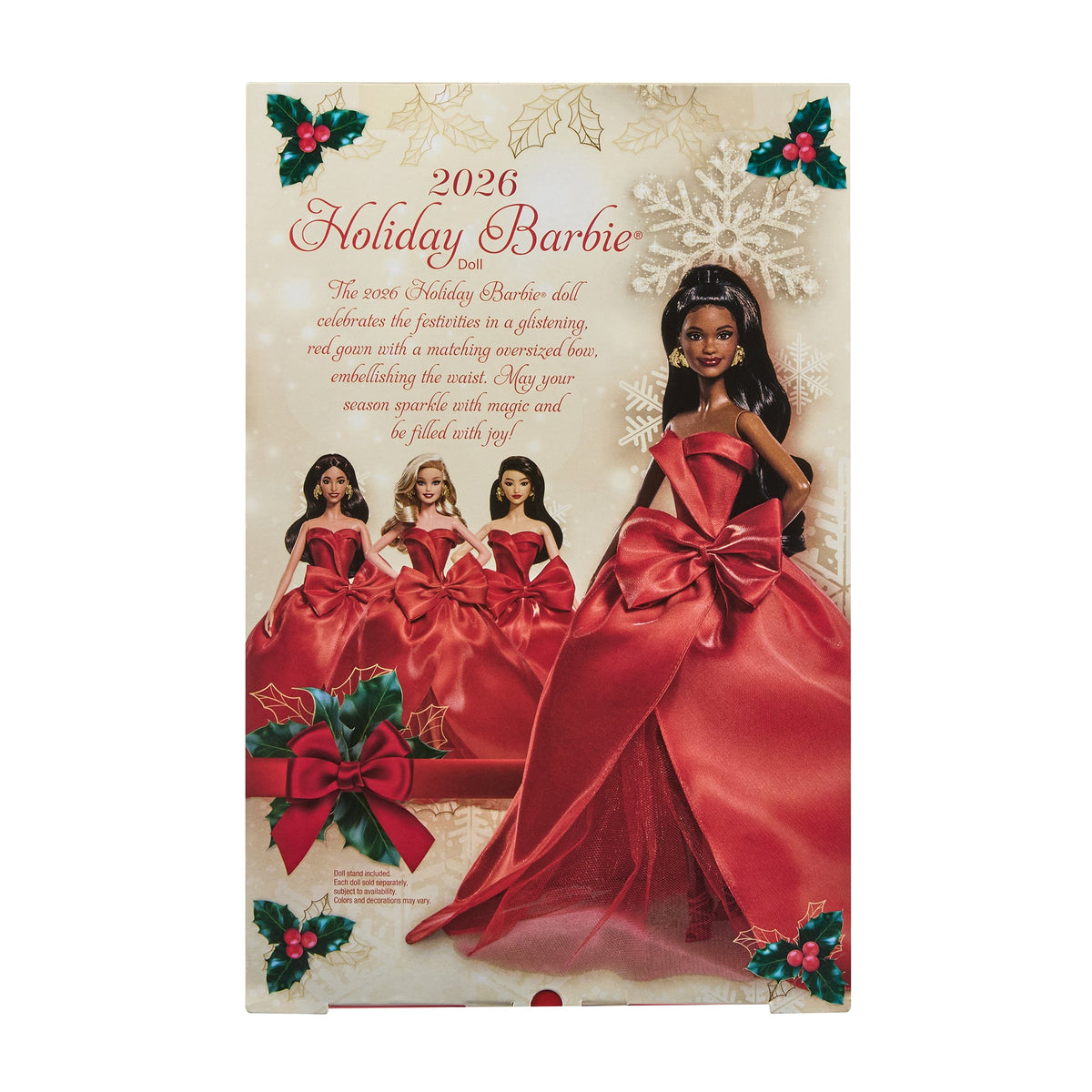 Barbie Signature 2026 Holiday Barbie Doll with Black Hair