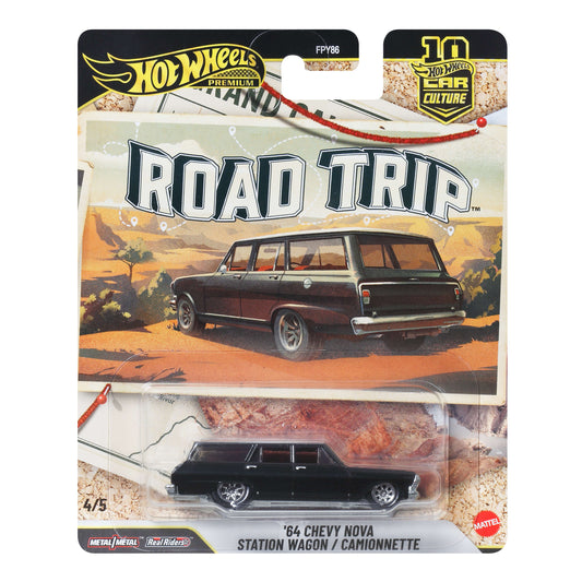 Hot Wheels Premium Car Culture Road Trip ’64 Chevy Nova Station Wagon