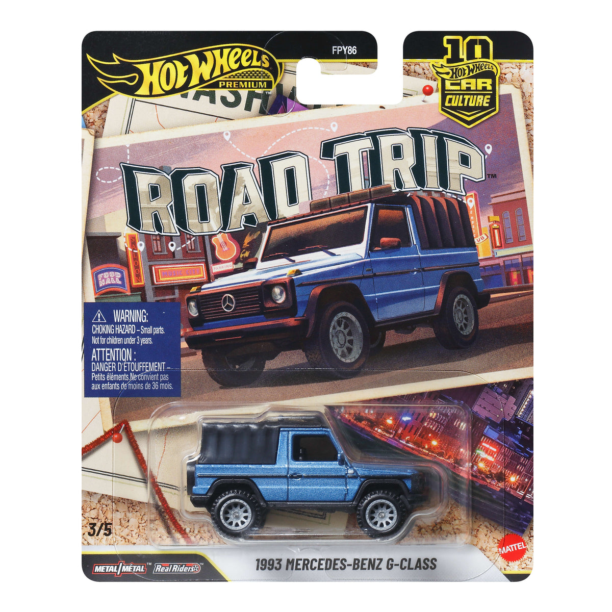 Hot Wheels Premium Car Culture Road Trip 1993 Mercedes-Benz G-Class