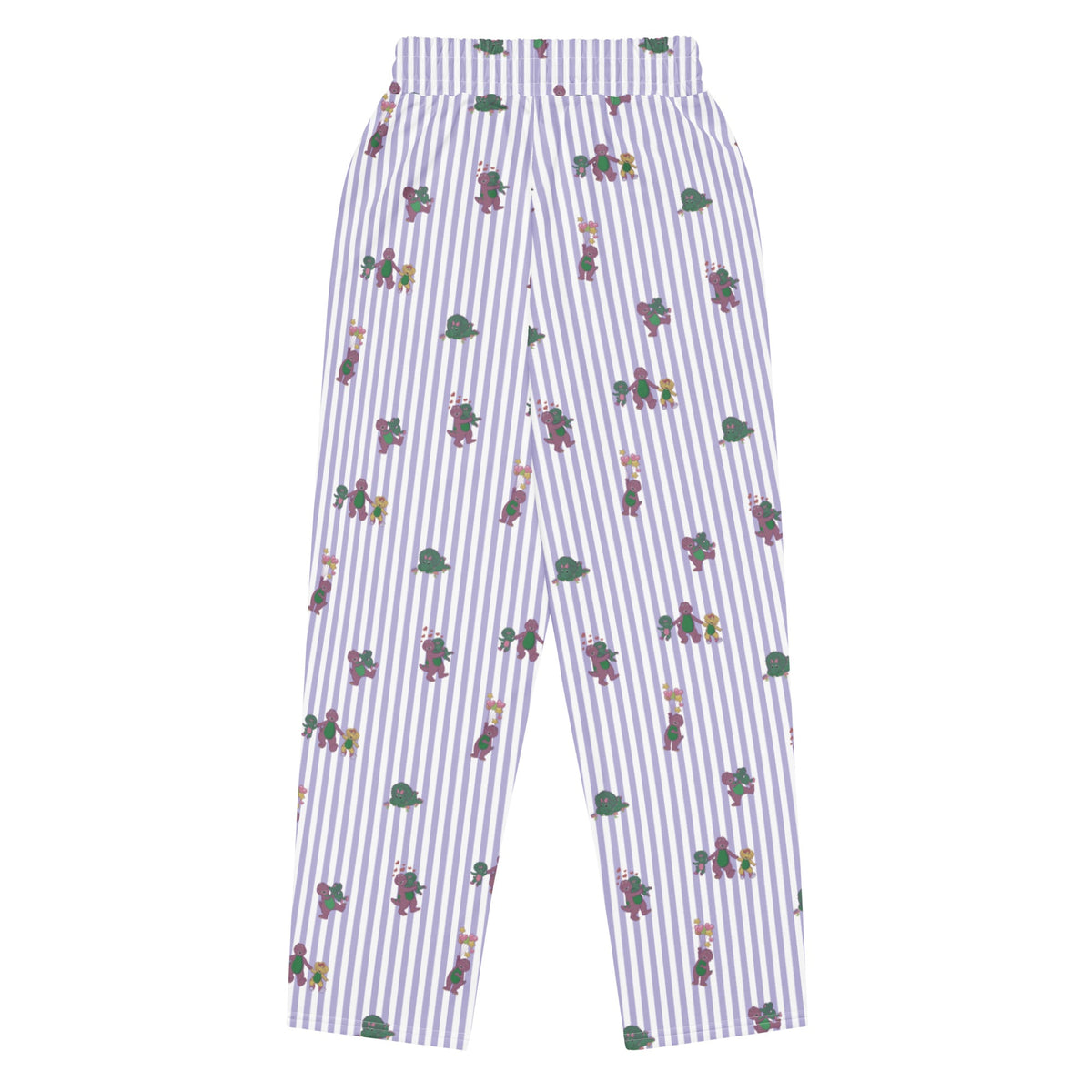 Barney Dinosaurs Wide Leg Striped Pants