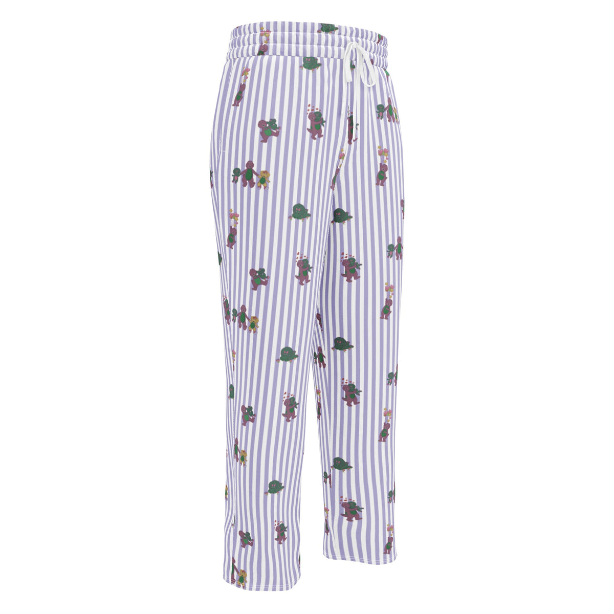 Barney Dinosaurs Wide Leg Striped Pants