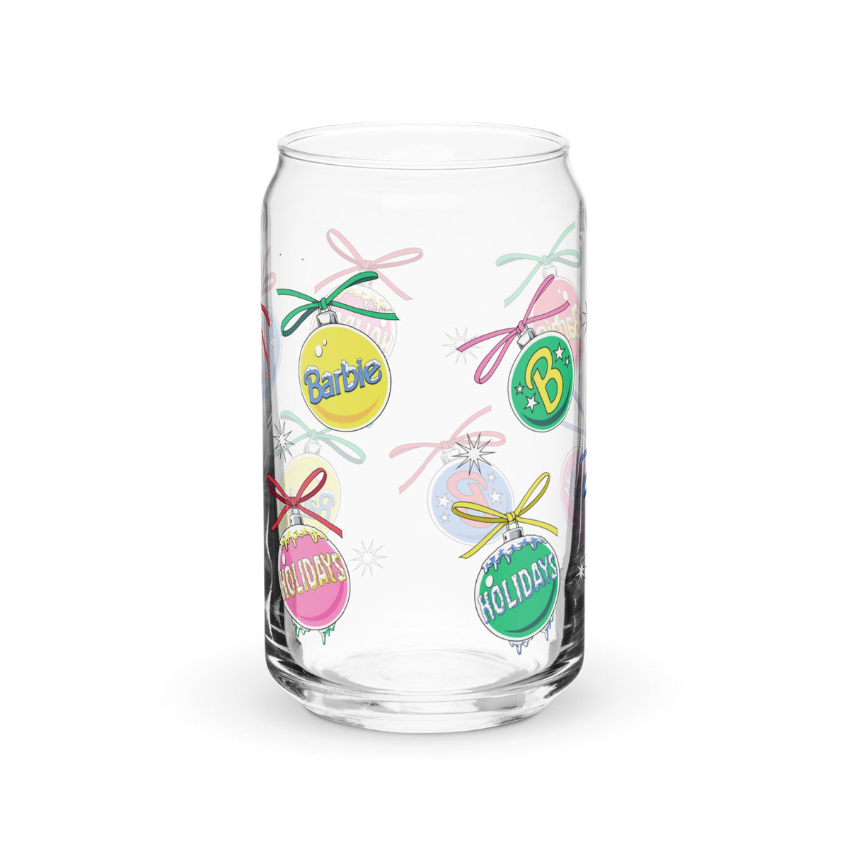 Barbie Holiday Ornaments Clear Glass