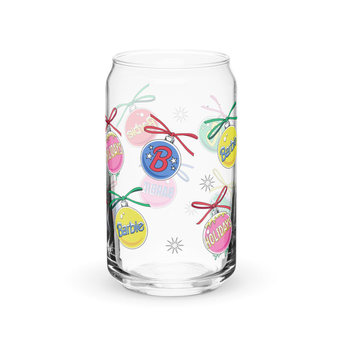 Barbie Holiday Ornaments Clear Glass