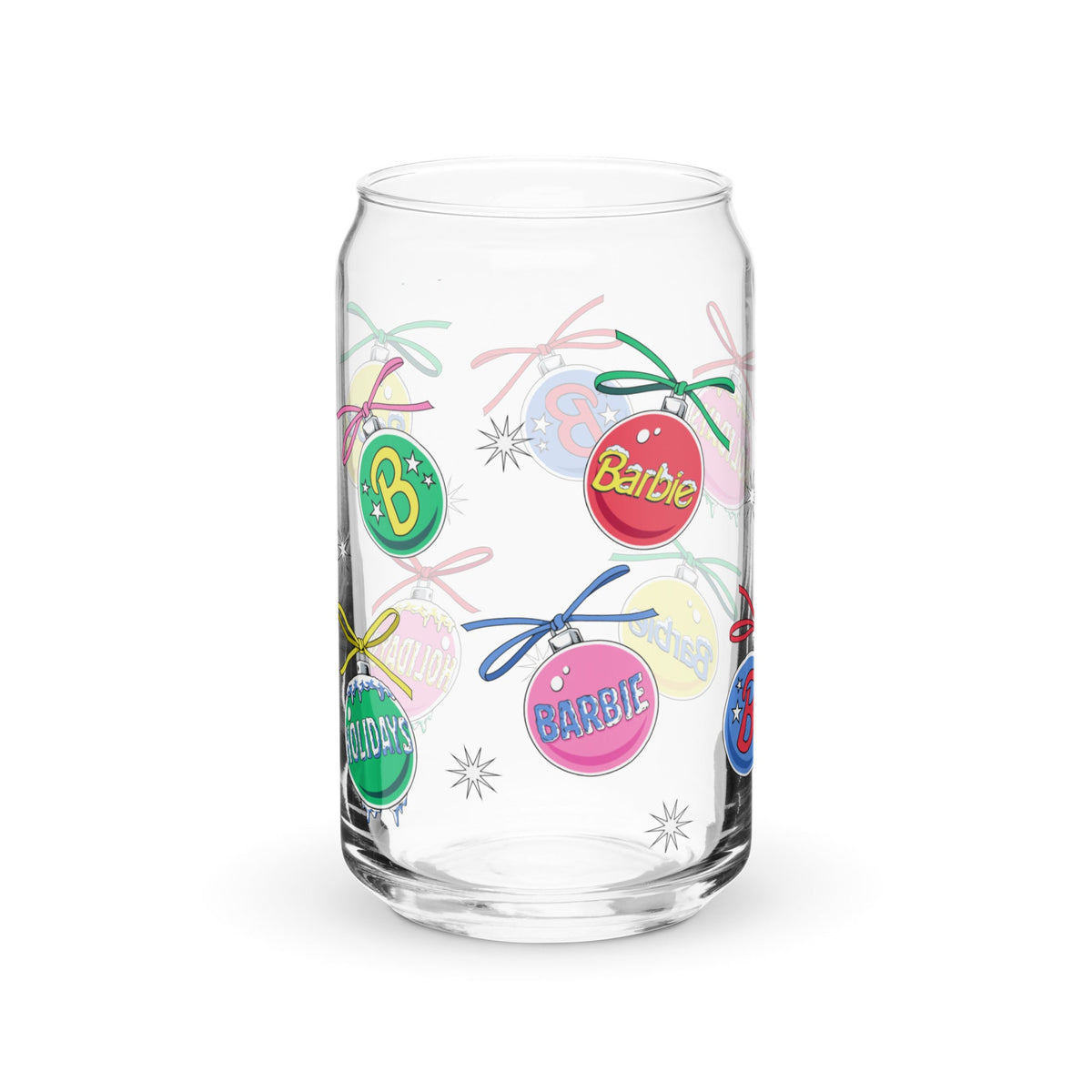 Barbie Holiday Ornaments Clear Glass