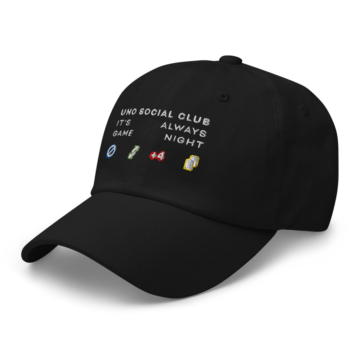 UNO Social Club It's Always Game Night Black Hat