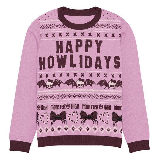 Monster High Happy Howlidays Pink Ugly Sweater
