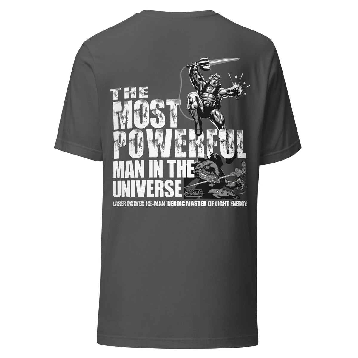 Masters of the Universe Laser Power He-Man Grey T-shirt