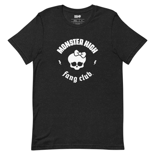 Monster High Fang Club Short Sleeve T-Shirt in Black Heather